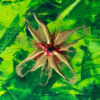 Chrome diopside and acrylic on canvas - Image 3