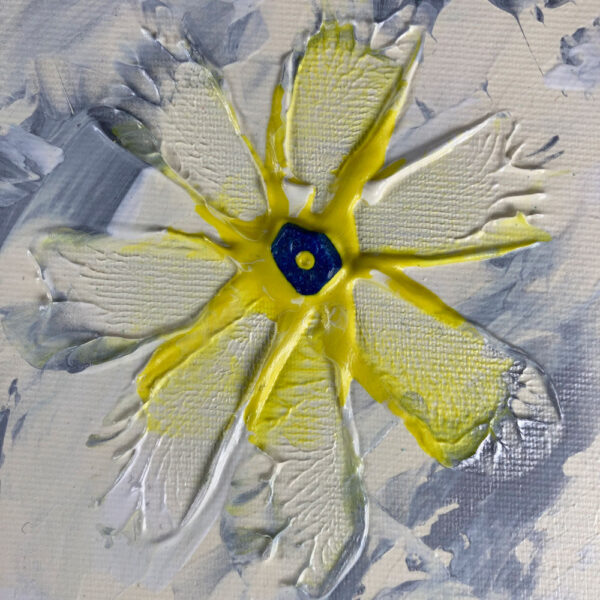 Abstraktes Bild mit Lapislazuli – Bild 3