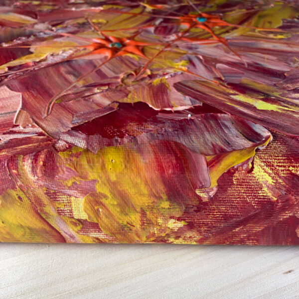 Modernes Gemälde mit Türkis und Acryl – Bild 2